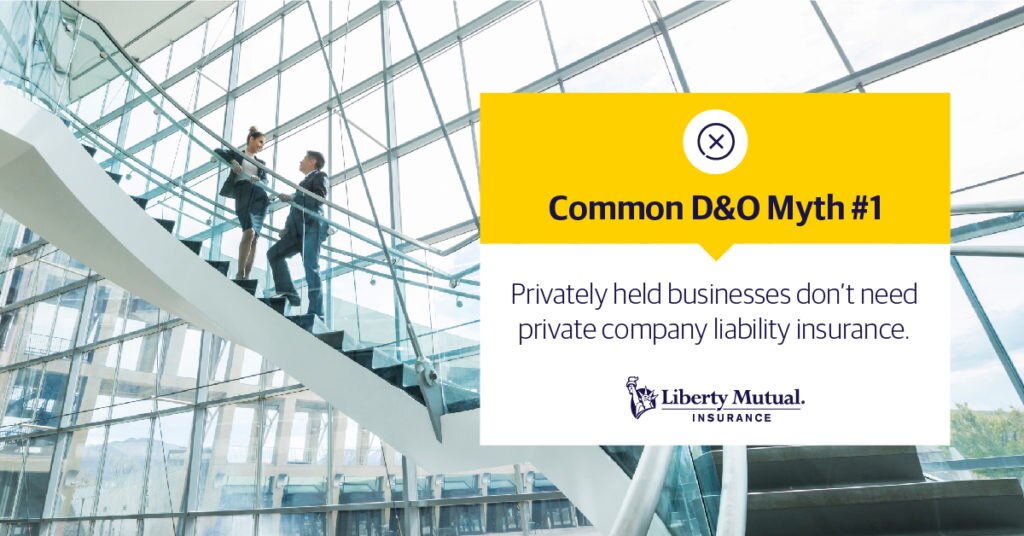 Business people talking on a staircase Common D&O Myth #2: The largest expense in a claim is the judgment or settlement amount.