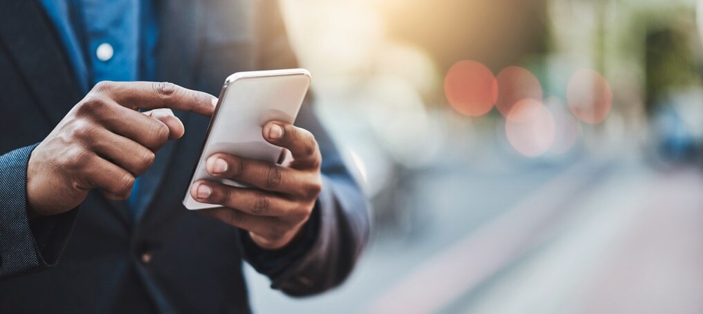 Man on cell phone
